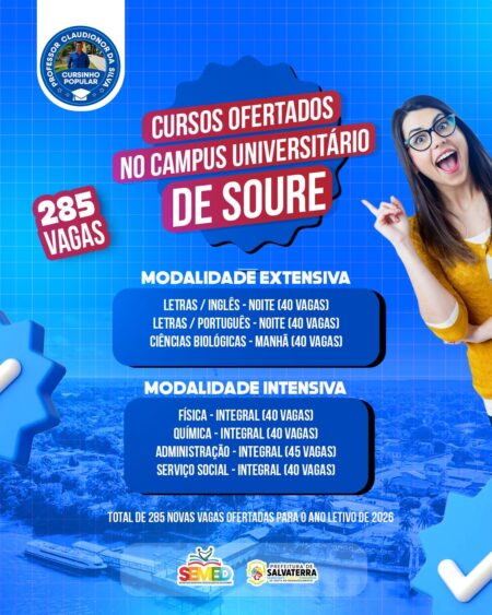 Mais oportunidades para nossos estudantes!