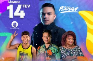 Programação do Carnaval Salvaterra 2026, referente ao dia 14 de fevereiro (sábado)