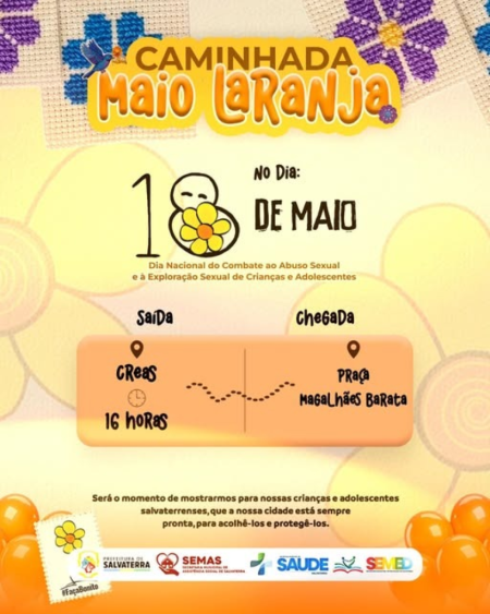 Caminhada Maio Laranja reforça proteção às crianças e adolescentes