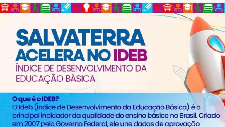 IDEB 2025: Salvaterra avança e alcança os melhores índices de sua história